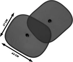 Zonnescherm Auto - Zonwering - Zijruit - UV Protectie - 2 Stuks Met Rheme Liniaal -Kinderwagens Winkel 1200x1018
