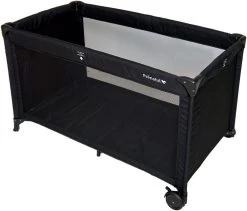 Prénatal Luxe Campingbedje Met Bodemmatras - Inclusief Draagtas - Inklapbaar Baby Campingbed - Met Wieltjes En Kruipluik - 120 X 60 Cm - Zwart -Kinderwagens Winkel 1200x1025 1