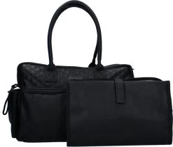 Kidzroom Vision Of Love Luiertas - Zwart - Verschoonmatje - Verstelbare Schouderband -Kinderwagens Winkel 1200x1025