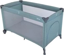 Prénatal Luxe Campingbedje Met Bodemmatras - Inclusief Draagtas - Inklapbaar Baby Campingbed - Met Wieltjes En Kruipluik - 120 X 60 Cm - Groen Melange / Nijntje -Kinderwagens Winkel 1200x1036 2