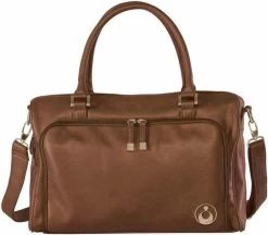 Grote Luiertas Double Zip Satchel Chestnut Redwood - Kunstleer - 42 Cm Breed -Kinderwagens Winkel 1200x1049 2