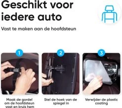 Autospiegel Baby 360° Verstelbaar Voor Hoofdsteun Autostoel -Achteruitkijkspiegel XL- Achterbankspiegel Kinderen -Baby Veiligheid Accessoires - Zwart -Kinderwagens Winkel 1200x1060 2