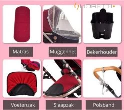 Merkloos Lioretti® Luxe Baby Buggy 3 In 1 | Baby Wagen | Kinderwagen Met Stoel En Wieg | Inklapbaar | Hoge Kwaliteit | Combi | Zwart -Kinderwagens Winkel 1200x1060 3