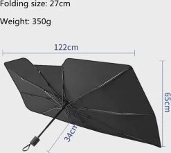 TDR - Zonnescherm / Autoparaplu - Binnenkant Voorruit Auto - Opvouwbaar - Hitte En UV Bescherming - 122 X 65 Cm 26 TDR - Zonnescherm / Autoparaplu - Binnenkant Voorruit Auto - Opvouwbaar - Hitte En UV Bescherming - 122 X 65 Cm -Kinderwagens Winkel 1200x1076