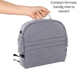 Campingbedje - Camping Bed - Compact Camping Bedje - Baby Nestje - Inclusief Klamboe - Baby Tentje - Grijs - Luxe Campingbedje -Kinderwagens Winkel 1200x1084 2