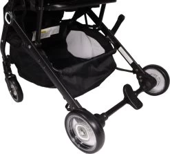 Ding Vivo Wandelwagen - Zwart - Inklapbare Buggy - Inclusief Boodschappenmandje En Zonnekap -Kinderwagens Winkel 1200x1085