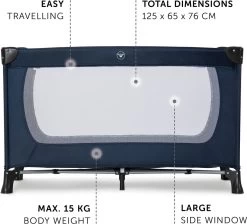 Hauck Dream N Play Plus Campingbedje - Navy -Kinderwagens Winkel 1200x1088 4