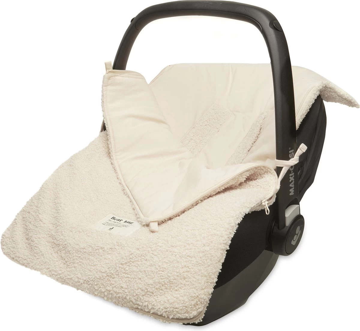Jollein Voetenzak Voor Autstoel & Kinderwagen Boucle - Naturel 1 Jollein Voetenzak Voor Autstoel & Kinderwagen Boucle - Naturel