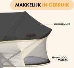 Deryan Infant Deluxe BabyBox Campingbedje - Cream + Inclusief Matras En Klamboe -Kinderwagens Winkel 1200x1107 5