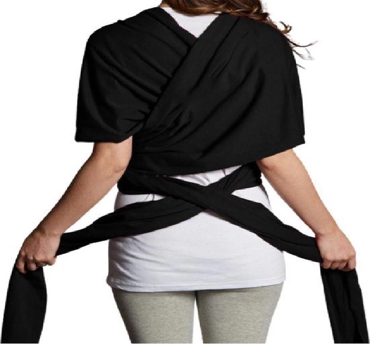 Merkloos Baby Draagdoek - Babywrap - Baby Carrier - Babydrager - Buikdrager Baby – Baby Draagzak - Baby Sling | Ergonomisch | Met Tasje | Zwart 3 Merkloos Baby Draagdoek - Babywrap - Baby Carrier - Babydrager - Buikdrager Baby – Baby Draagzak - Baby Sling | Ergonomisch | Met Tasje | Zwart - Afbeelding 3