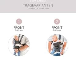 Hauck 2 Way Carrier Draagzak - Buikdrager - Melange Charcoal 13 Hauck 2 Way Carrier Draagzak - Buikdrager - Melange Charcoal -Kinderwagens Winkel 1200x1116 7