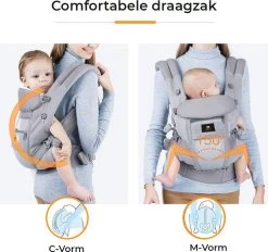 Deryan Meinkind Draagzak - Buikdrager 4-in-1 Antraciet/Grijs -Kinderwagens Winkel 1200x1126 13
