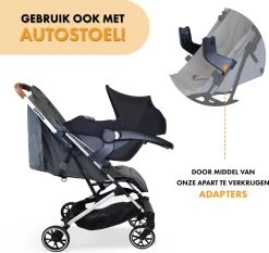 Deryan Rolo Luxe Lichtgewicht Buggy - Grijs -Kinderwagens Winkel 1200x1134 3