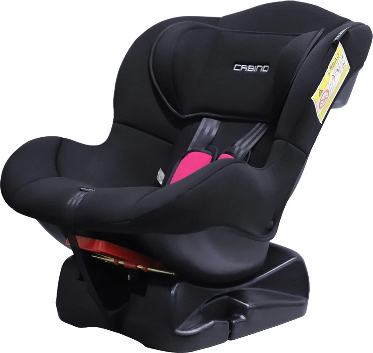 Cabino Autostoel 018kg Groep 0+ /1 Zwart/Roze 6 Cabino Autostoel 018kg Groep 0+ /1 Zwart/Roze - Afbeelding 6