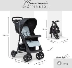 Hauck Shopper Neo II Buggy - Caviar/Silver 18 Hauck Shopper Neo II Buggy - Caviar/Silver -Kinderwagens Winkel 1200x1139 6