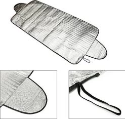 Universele Antivries Scherm Voorruit & Achterruit - Zonnewering / Zonwering Voorraam Beschermer - Autozonwering Autoraam - Aluminium - Universeel -Kinderwagens Winkel 1200x1140 1