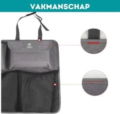 W&Z® Auto Organizer - Autostoel Organizer - Kofferbak Organizer - Grijs -Kinderwagens Winkel 1200x1140