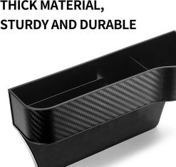 Autostoel Organizer Bijrijder Met Bekerhouder | Auto Opbergdoos Met Bekerhouder | Auto Organizer | Gap Filler Autostoel | Auto Gap Vuller | Organizer In Carbon Fiber Look | Auto Accessoires | Opbergen Auto Accessoires | -Kinderwagens Winkel 1200x1142 1
