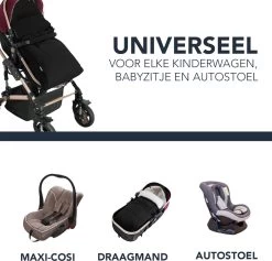 Achaté Voetenzak - Voor Kinderwagen Of Stoeltje – Baby Slaapzak - Autostoel - Zwart -Kinderwagens Winkel 1200x1149 10