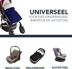 Achaté Voetenzak - Voor Kinderwagen Of Stoeltje – Baby Slaapzak - Autostoel - Donkerblauw -Kinderwagens Winkel 1200x1149 7