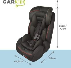 Carkids Verstelbaar Kinderautostoeltje Zwart En Rood | Kinderautostoel Groep 1-2-3 Met Isofix En Top Tether Connector | Kinderen Van 9 Maanden -12 Jaar | 9-36 Kg -Kinderwagens Winkel 1200x1150 13