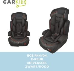 Carkids Verstelbaar Kinderautostoeltje Zwart En Rood | Kinderautostoel Groep 1-2-3 | Kinderen Van 9 Maanden-12 Jaar | 9-36 Kg -Kinderwagens Winkel 1200x1150 14