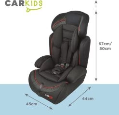 Carkids Verstelbaar Kinderautostoeltje Zwart En Rood | Kinderautostoel Groep 1-2-3 | Kinderen Van 9 Maanden-12 Jaar | 9-36 Kg -Kinderwagens Winkel 1200x1150 16