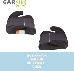 Carkids Auto Zitverhoger Grijs | Autostoeltje Groep 2-3 | Kinderen Van 3,5-12 Jaar | 15-36 Kg -Kinderwagens Winkel 1200x1150 9