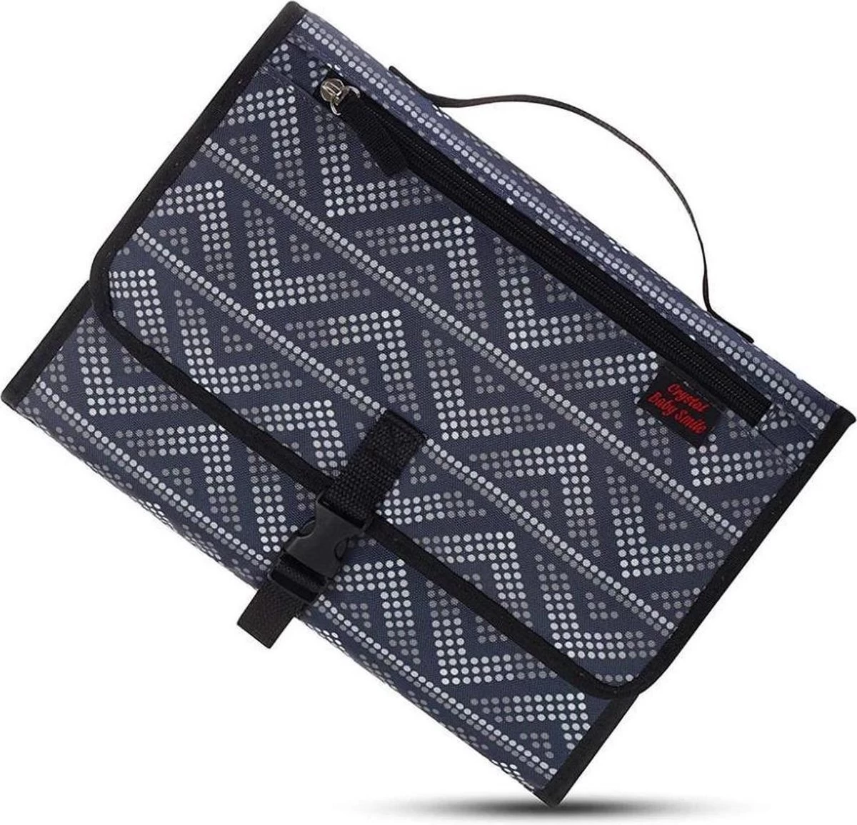 LOUZIR Baby Onderweg Verschonen -Verschoningsmatje Opvouwbaar Waterdicht Luiertas – Donker Blauw 2 LOUZIR Baby Onderweg Verschonen -Verschoningsmatje Opvouwbaar Waterdicht Luiertas – Donker Blauw - Afbeelding 2