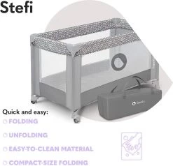 Lionelo Stefi - Campingbedje - 125x65cm - Tot 15kg - Transporttas -Kinderwagens Winkel 1200x1156 12