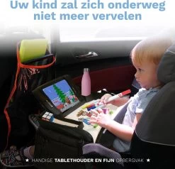 Blyzi - Reistafel Auto Met Tablethouder – Opvouwbaar – Speeltafel Voor Onderweg – Auto Organizer – Tekentafel - Zwart -Kinderwagens Winkel 1200x1156 2