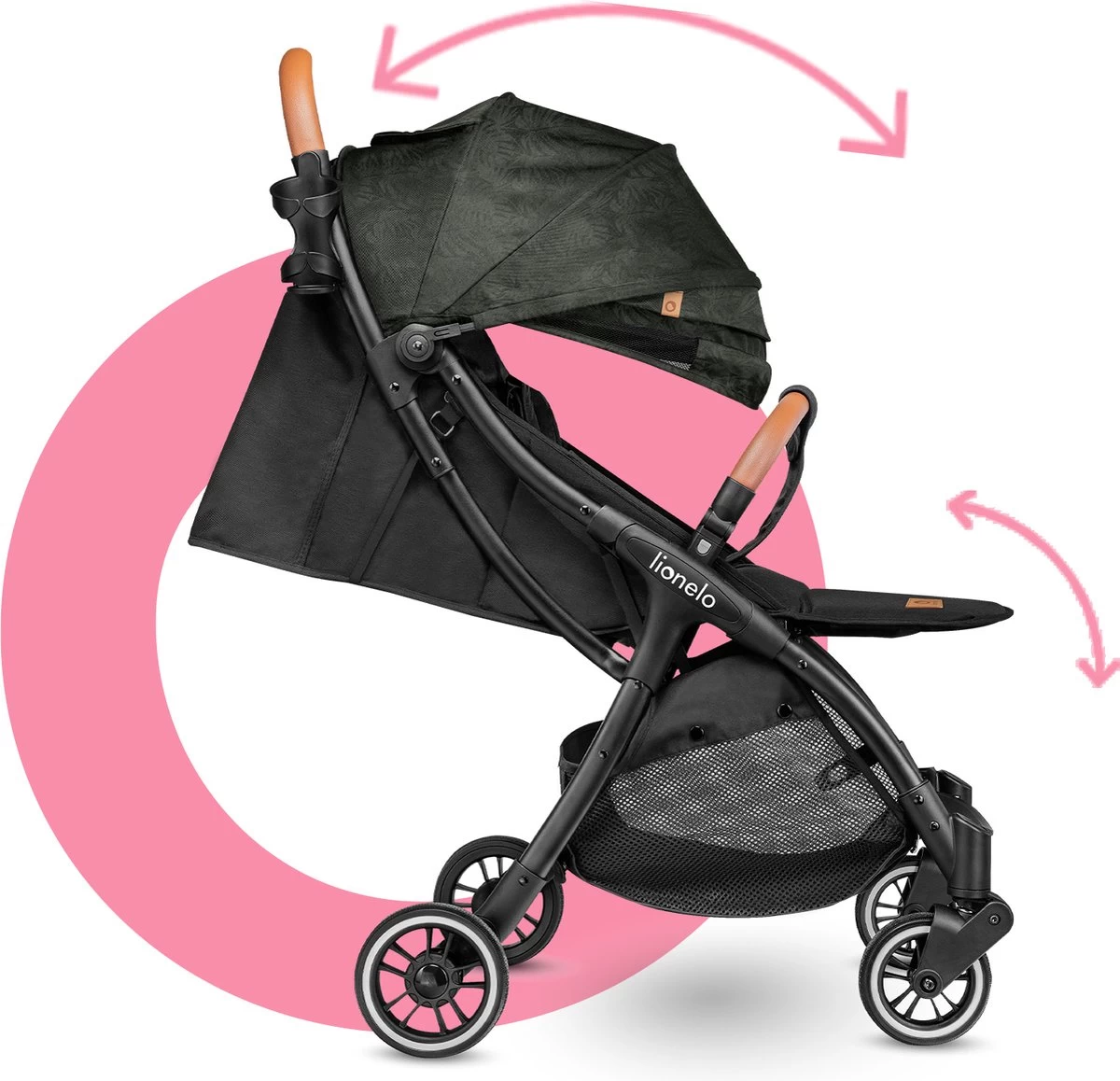 Lionelo Buggy Julie One - Kinderwagen Premium - Automatisch Opvouwen - Wandelwagen Tot 22 Kg - Comfortabele Zitje 2 Lionelo Buggy Julie One - Kinderwagen Premium - Automatisch Opvouwen - Wandelwagen Tot 22 Kg - Comfortabele Zitje - Afbeelding 2