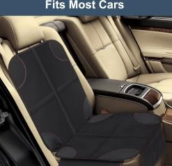 Nixnix - Autostoelhoes - Autostoelbeschermer - Autostoel Beschermer - Zwart - Bescherm Mat - Kinderen -Kinderwagens Winkel 1200x1161