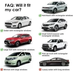 Merkloos 2 Stuks Auto-zonnescherm SPF 30+ Groot Voor Babyblok UV-stralen - Bescherm Uw Kinderen En Dieren – Zwart -Kinderwagens Winkel 1200x1168 2