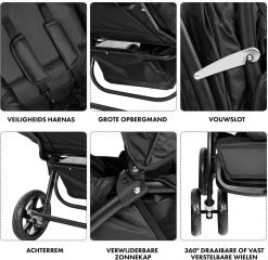 Deryan Luxe Elena Dubbele Buggy- Duo Buggy – Tandem Buggy – Compact En Lichtgewicht -Kinderwagens Winkel 1200x1168 3