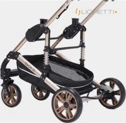 Merkloos Lioretti® Luxe Baby Buggy 3 In 1 | Baby Wagen | Kinderwagen Met Stoel En Wieg | Inklapbaar | Hoge Kwaliteit | Combi | Zwart -Kinderwagens Winkel 1200x1168 4