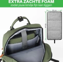 Brisby Slijtvaste Luiertas – Verzorgingstas – Met Buggymontage - Groen -Kinderwagens Winkel 1200x1179 2