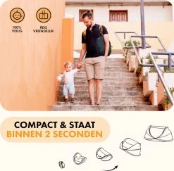 Deryan Baby Luxe Campingbedje – Inclusief Zelfopblaasbare Matras - Zwart -Kinderwagens Winkel 1200x1180 15