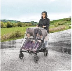 Reer - Regenhoes Tweelingwagen - Regenscherm Voor Dubbele Buggy En Kinderwagen - Hoes Voor Duo Buggy, Duowagen, Duo Kinderwagen - RainCover Twin -Kinderwagens Winkel 1200x1180 8