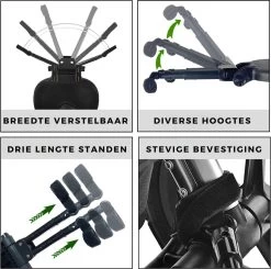 Merkloos Kinderwagen/Buggy Meerijdplankje - Kant & Klaar - In Elkaar Gezet - Universeel – Met Zitje – Verstelbaar – Zwart -Kinderwagens Winkel 1200x1191 3