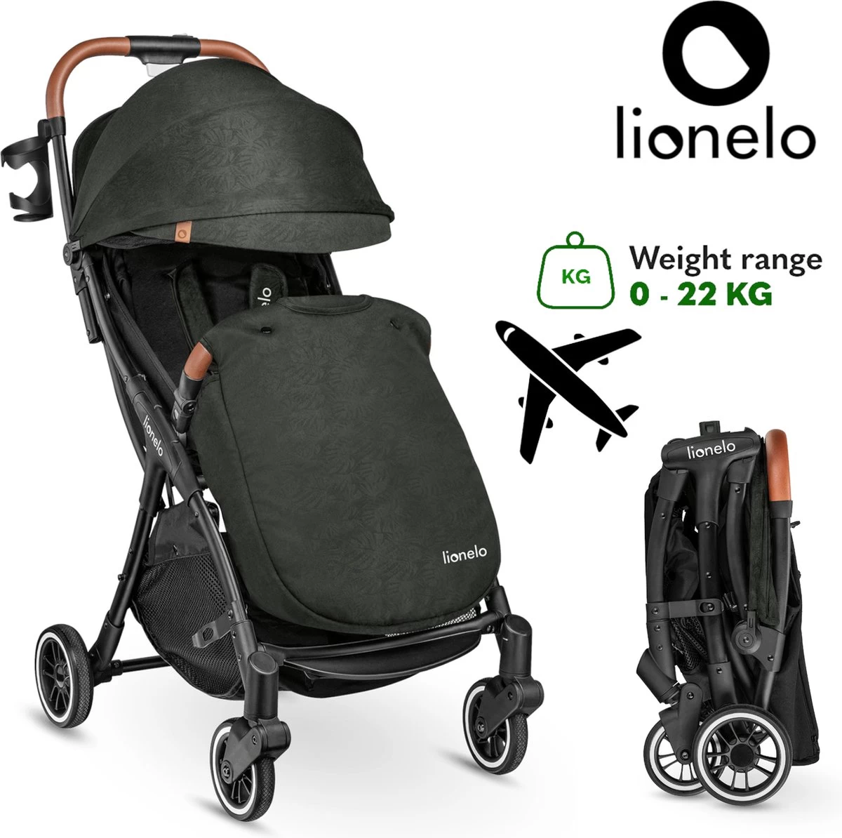Lionelo Buggy Julie One - Kinderwagen Premium - Automatisch Opvouwen - Wandelwagen Tot 22 Kg - Comfortabele Zitje 13 Lionelo Buggy Julie One - Kinderwagen Premium - Automatisch Opvouwen - Wandelwagen Tot 22 Kg - Comfortabele Zitje - Afbeelding 13