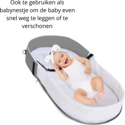 Campingbedje - Camping Bed - Compact Camping Bedje - Baby Nestje - Inclusief Klamboe - Baby Tentje - Grijs - Luxe Campingbedje -Kinderwagens Winkel 1200x1195 18