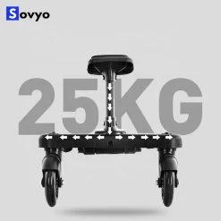 Merkloos Meerijdplankje Universeel Buggy/Kinderwagen - Kinderwagen Accessoire Met Afneembaar Zitje Van Hoogwaardige Kwaliteit - Verstelbaar Meerijdplankje -Kinderwagens Winkel 1200x1198 13