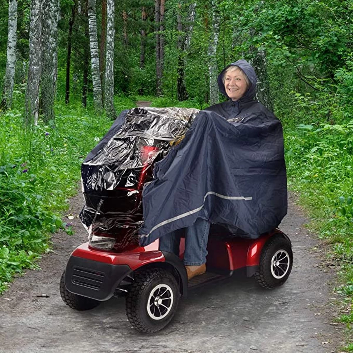 Merkloos Rolstoelhoes En Scootmobiel Hoes Poncho - Waterdicht - Deken Voetenzak 2 Merkloos Rolstoelhoes En Scootmobiel Hoes Poncho - Waterdicht - Deken Voetenzak - Afbeelding 2
