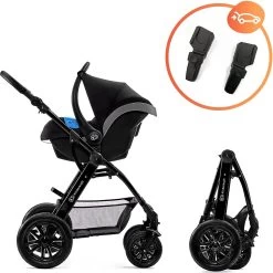 Kinderkraft Moov 3 In 1 Kinderwagen - Inclusief Autostoel - Black -Kinderwagens Winkel 1200x1198 28