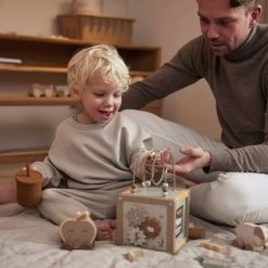 Jollein Houten Activiteitenkubus 15x15x15cm - Farm -Kinderwagens Winkel 1200x1200 1032