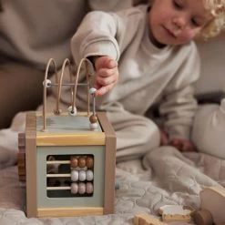 Jollein Houten Activiteitenkubus 15x15x15cm - Farm -Kinderwagens Winkel 1200x1200 1034