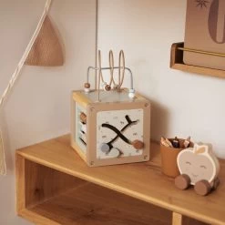 Jollein Houten Activiteitenkubus 15x15x15cm - Farm -Kinderwagens Winkel 1200x1200 1035