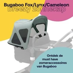 Bugaboo Fox3/Cameleon3 Breezy Zonnekap - Pine Green -Kinderwagens Winkel 1200x1200 1098