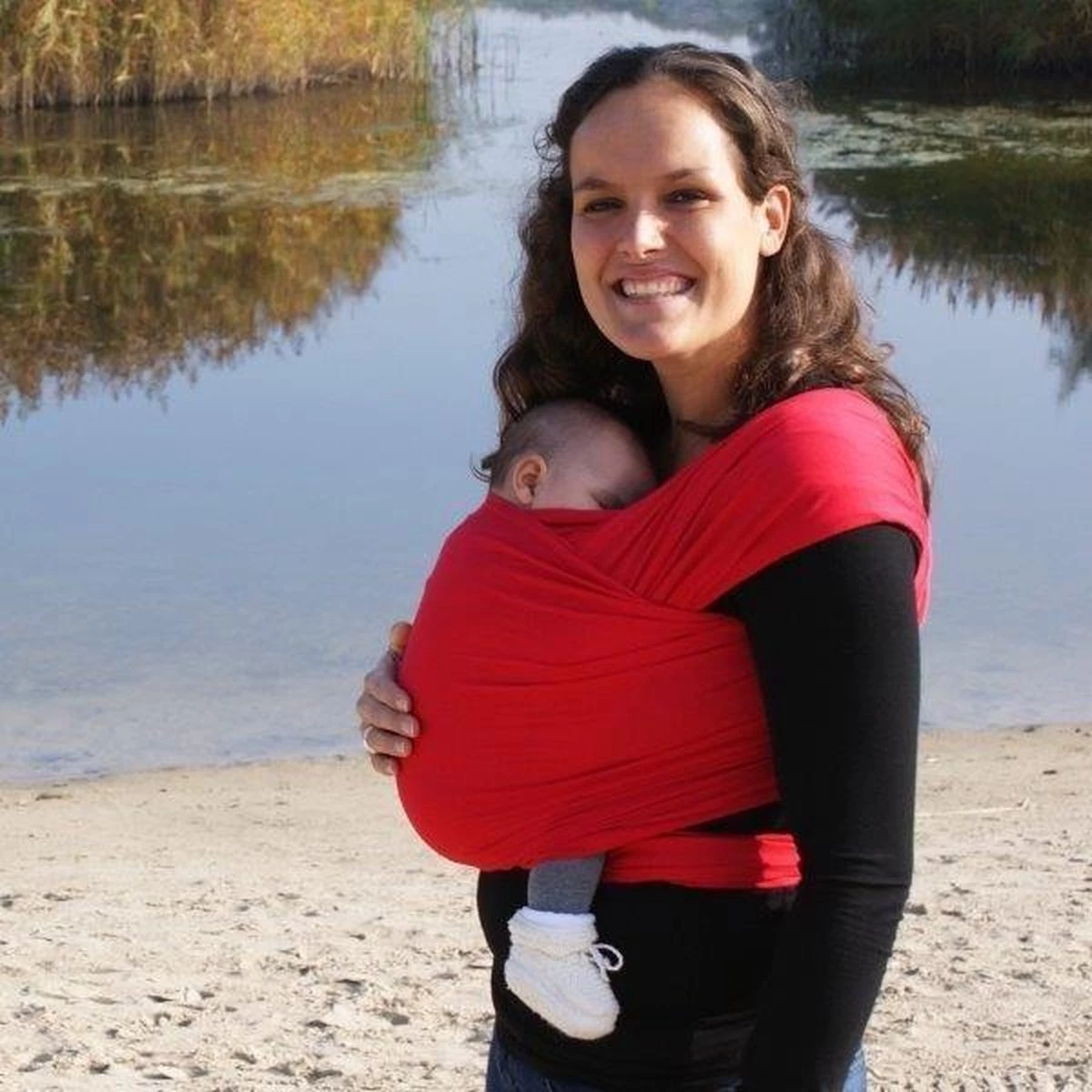 Smallvips Draagdoek Taupe - Rekbare Draagdoek Van Bamboo - Heerlijk Zacht En Koel - Ergonomisch Dragen 8 Smallvips Draagdoek Taupe - Rekbare Draagdoek Van Bamboo - Heerlijk Zacht En Koel - Ergonomisch Dragen - Afbeelding 8